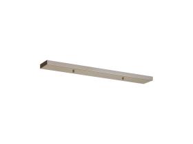 D0832SN/NH  Hayes No Hole 700 x 100mm Linear Ceiling Plate Satin Nickel